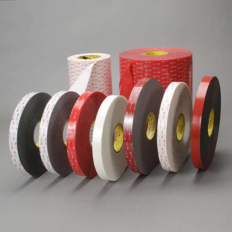 6 pcs 3M 4941 VHB Foam Double Sided Grey Tape 1-1/2" x 1-3/4" U59 