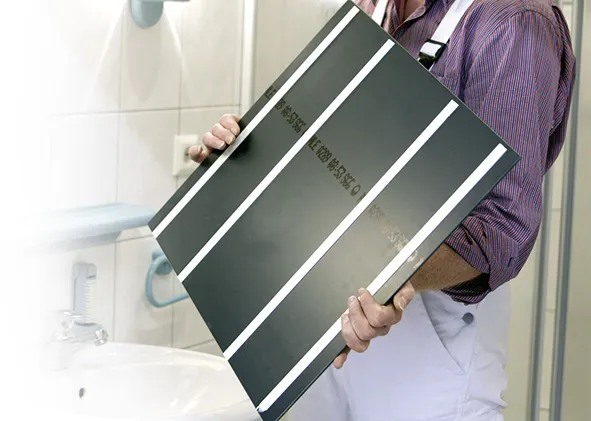 Fixer un miroir au mur sans percer avec du ruban adhésif double face professionnel Adezif