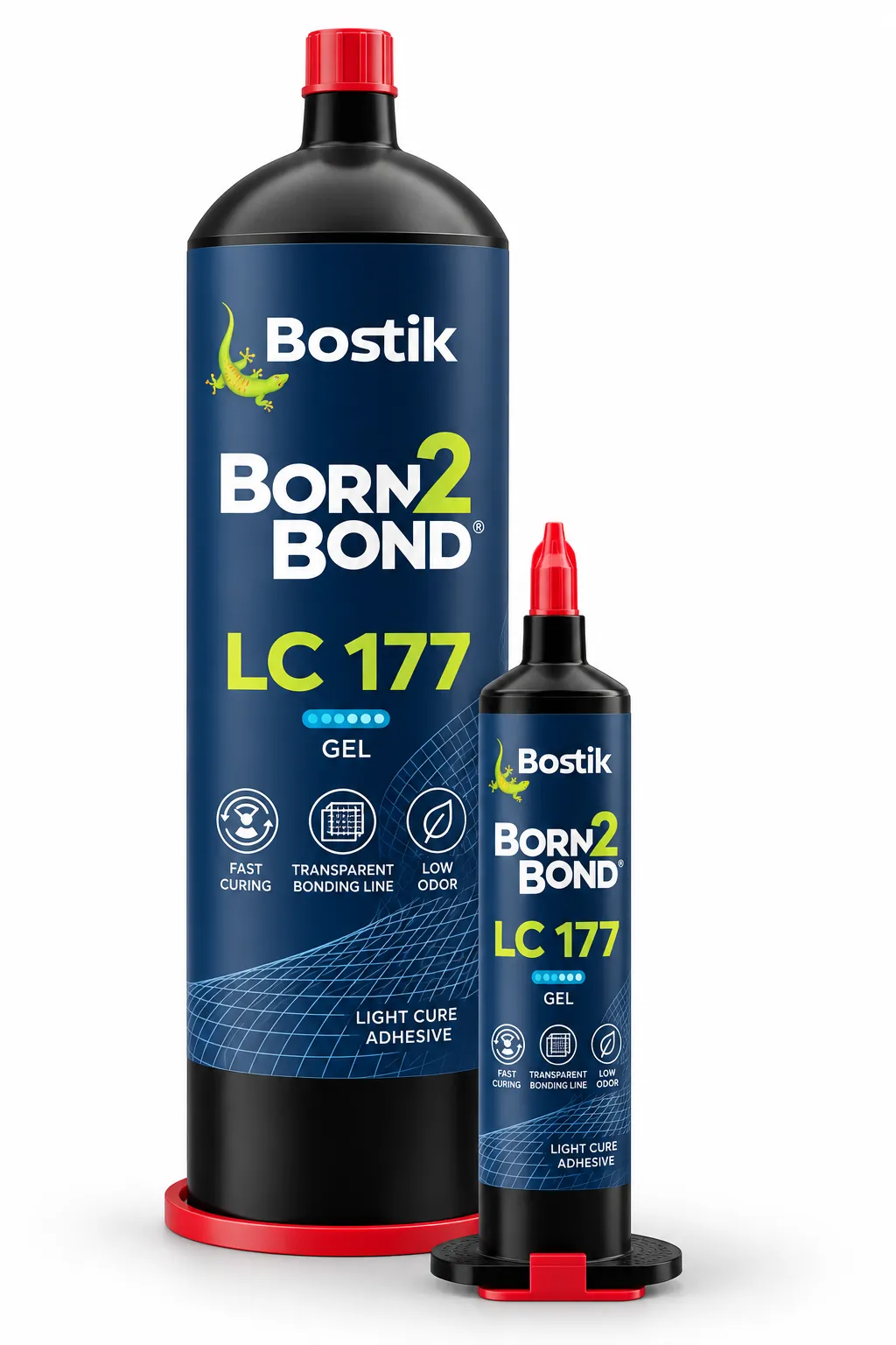 Colle UV acrylique Bostik Born2Bond LC177 pour collage de verre et de plastiques transparents