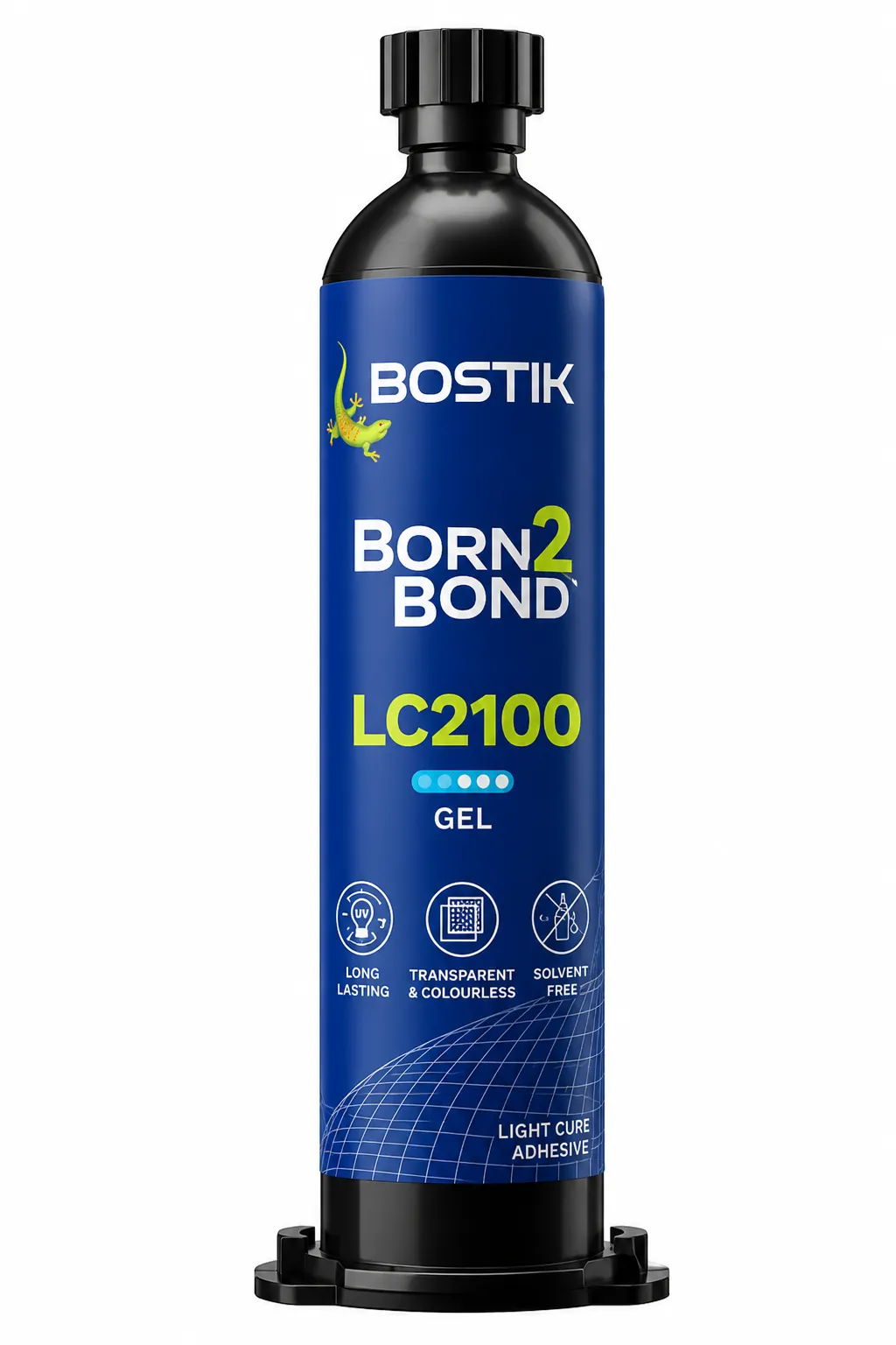 Colle photopolymérisable Bostik Born2Bond LC2100 Gel en cartouche