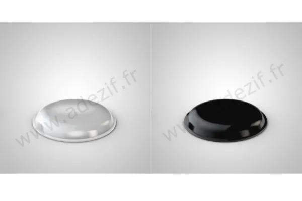 Butées adhésives cylindrique plate anti dérapante Adezif BU113 19mm