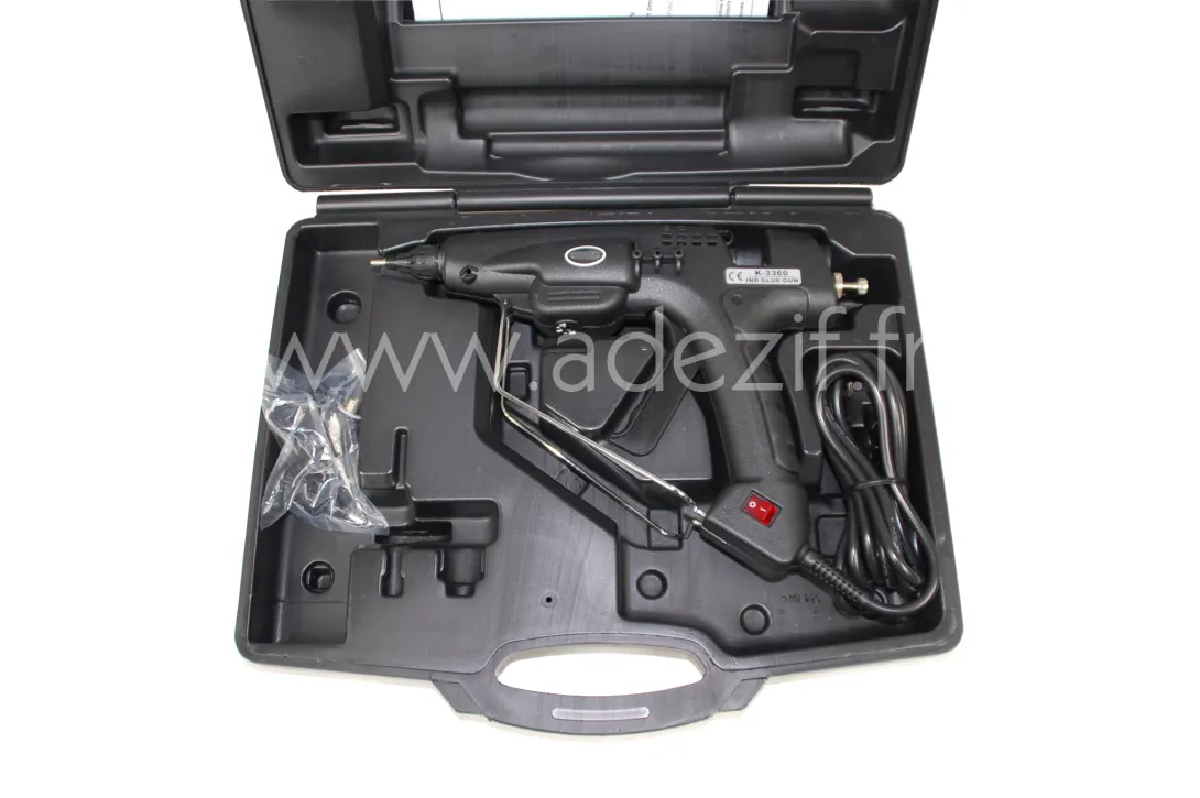 pistolet pour colle chaude adezif HM 360 dans une valise noire