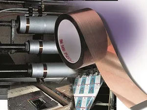 Adhésif PTFE teflon très haute température appliqué sur des rouleaux d'entrainement